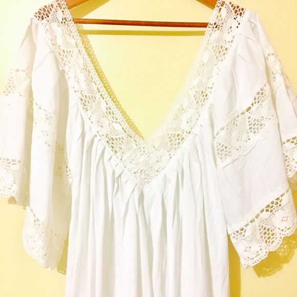 Bohemian Maxi Dress Vintage Mexican Embroidery
